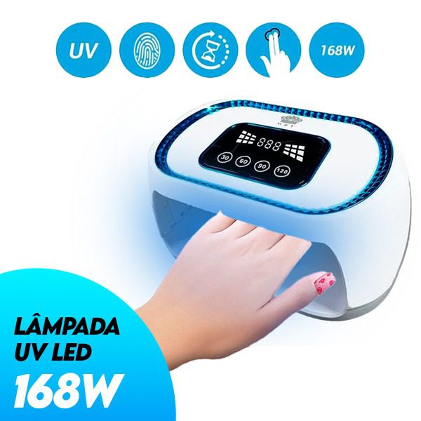 Lâmpada UV LED para Unhas 168W