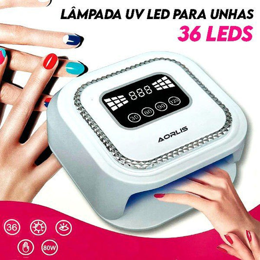 Lâmpada UV LED para Unhas 36 Leds