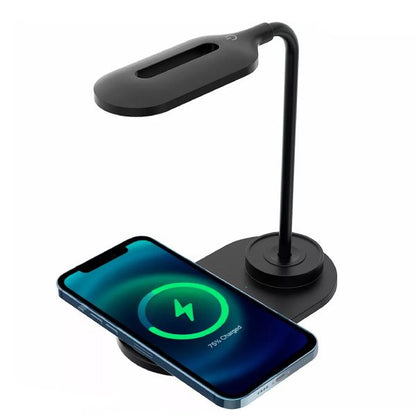 Lâmpada de Mesa com Carregador Wireless 10W