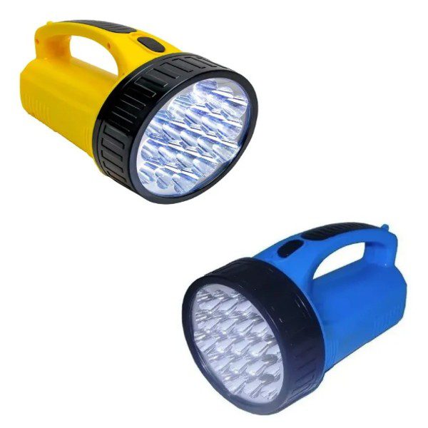 Lanterna Led Holofote 19 Leds Recarregável