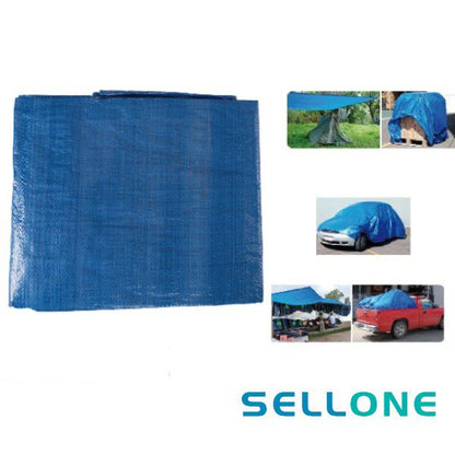 Lona Multiusos Impermeável Azul 5x6m