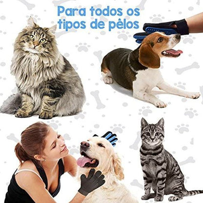 Luva Magnética de Pelos Cães e Gatos