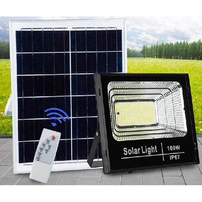 Luz Solar 50W com Painel Solar e Comando