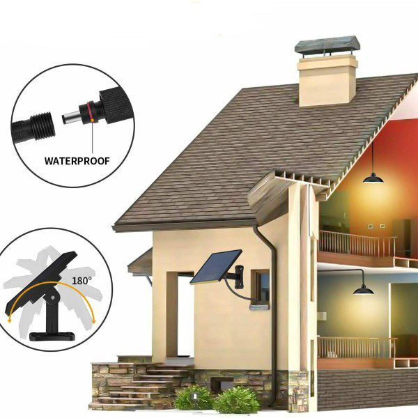 Luz Solar Modelo Abajur com Painel Solar e Comando