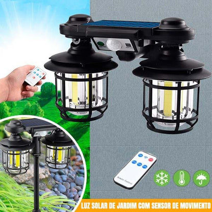 Luz Solar de Jardim com Sensor de Movimento e Comando SD-6011