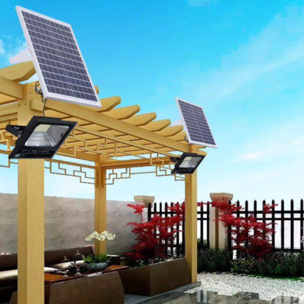 Luz solar 30W com painel solar e comando