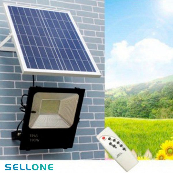 Luz solar 30W com painel solar e comando