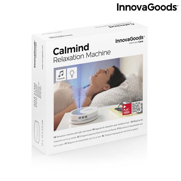 Máquina de Relaxamento com Luz e Som para Dormir Calmind