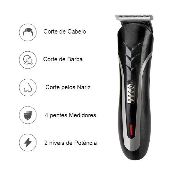 Maquina Barbear e Cabelo 3em1 GW-9770