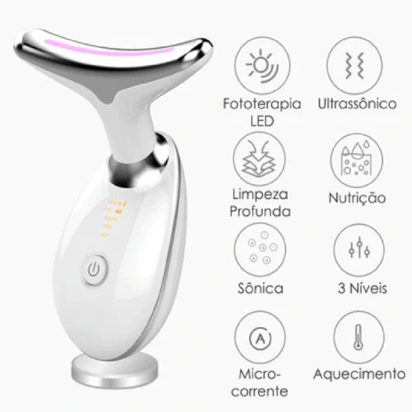 Massajador Anti Rugas com Fototerapia Led