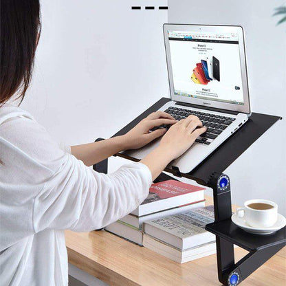 Mesa Portátil para Computador Ajustável com Ventilador