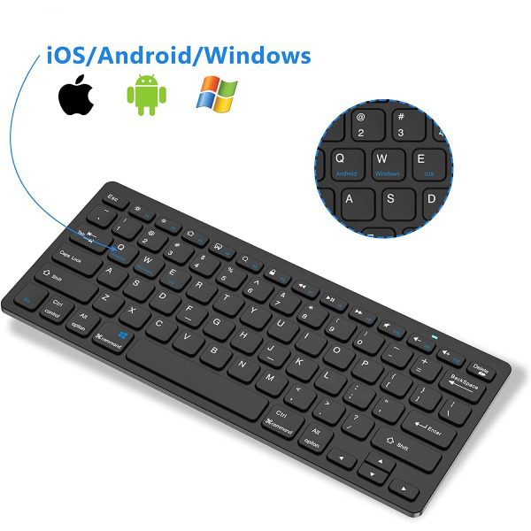 Mini Teclado Bluetooth sem fio Universal BK3001