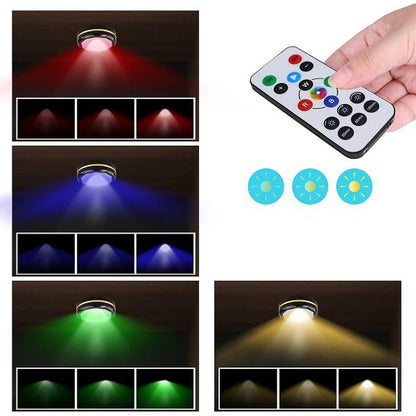 Luzes de Disco RGB com Comando Preto 2 Unidades