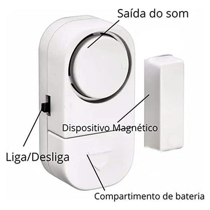 Pack de 2 Alarmes de Portas e Janelas com Sensor