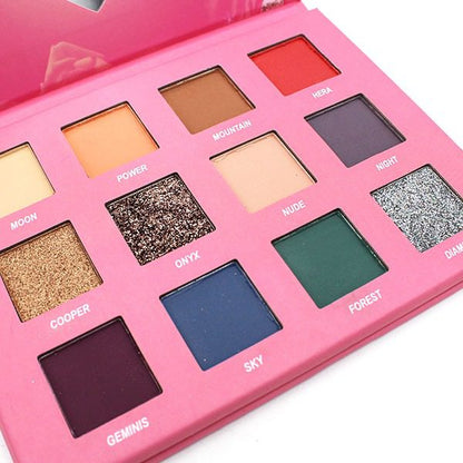 Paleta de 12 Sombras Pink Diamond