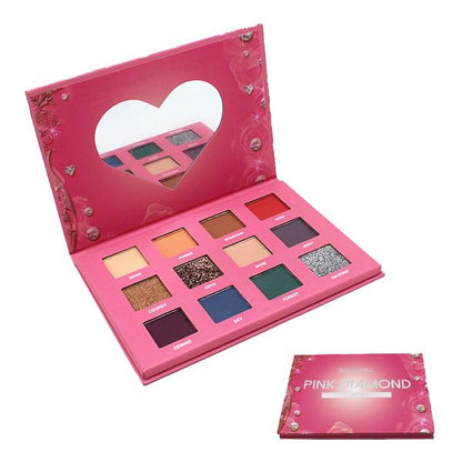 Paleta de 12 Sombras Pink Diamond