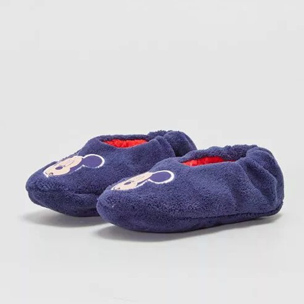 Pantufas Criança Antiderrapantes Mickey Azul