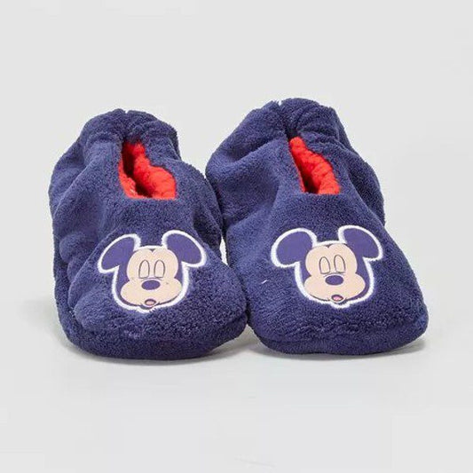 Pantufas Criança Antiderrapantes Mickey Azul