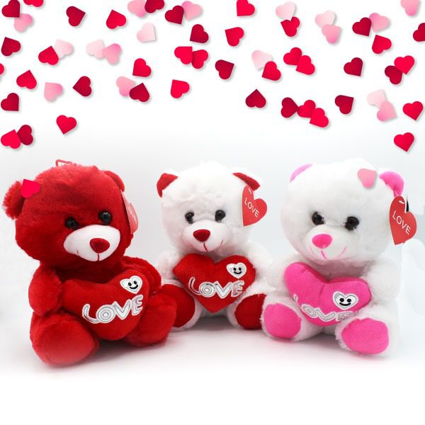 Peluche com Coração Love Dia dos Namorados