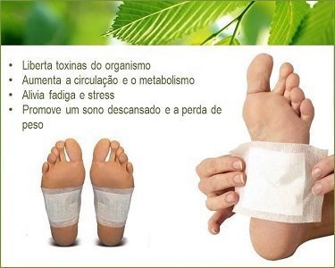 Pensos Detox Foot Pad Adesivos Detox 10 Unidades