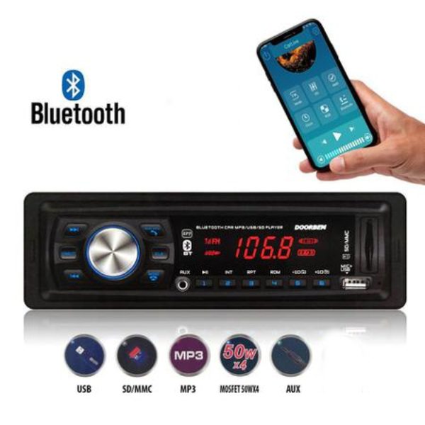 Auto-Rádio bluetooth com Mp3 e comando