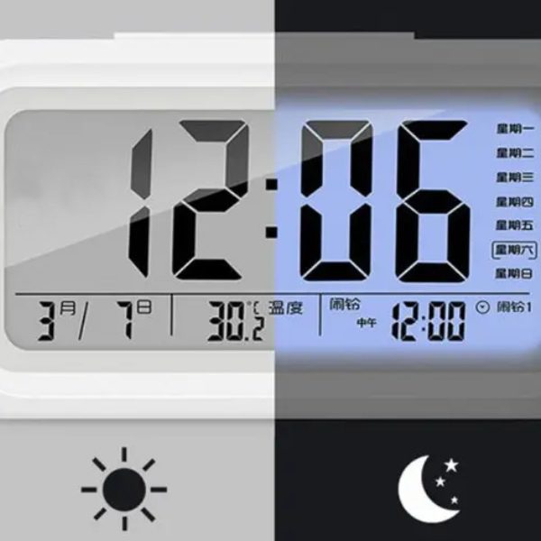 Relógio Despertador com Tela Lcd e Temperatura