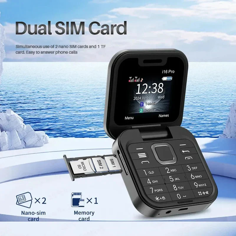 Telemóvel Dobrável Dual SIM