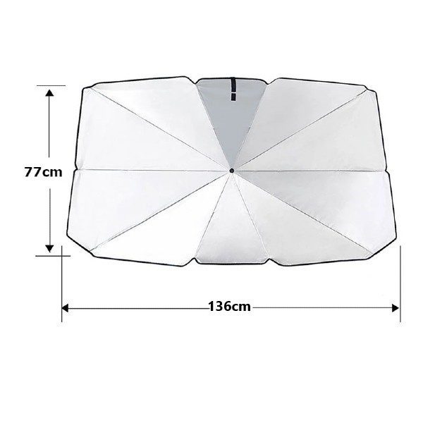 Para-Sol para Carro Modelo Guarda Chuva + COMPRA 1 LEVA 2