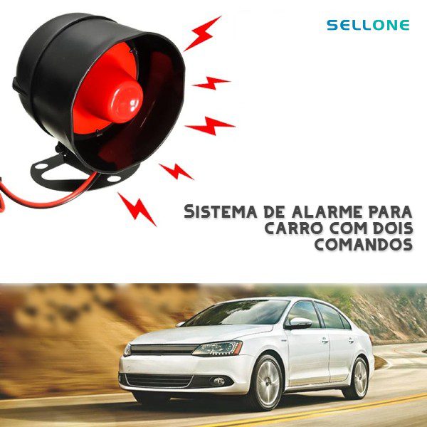 Sistema de alarme para carro com dois comandos