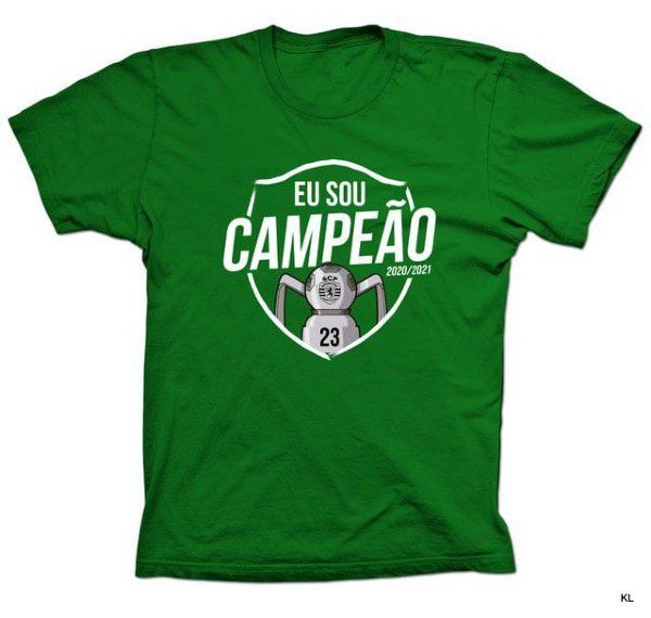 T-Shirt Sporting Eu Sou Campeão 2020/2021 verde