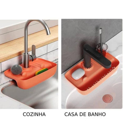 Tapete de Silicone de  Drenagem para Torneira Cozinha