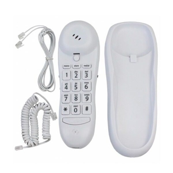 Telefone Fixo de Mesa ou Parede Branco OHO-607