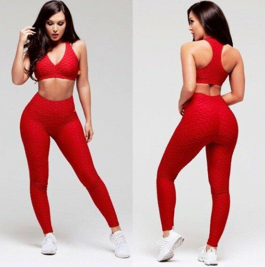 Top e leggings push-up