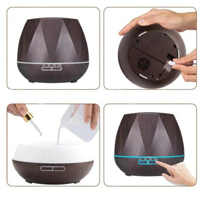 Humidificador difusor de aromas 7 cores com comando SD-2338