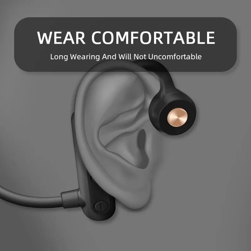 Auricular Bluetooth de Condução Óssea Preto Q-KL261