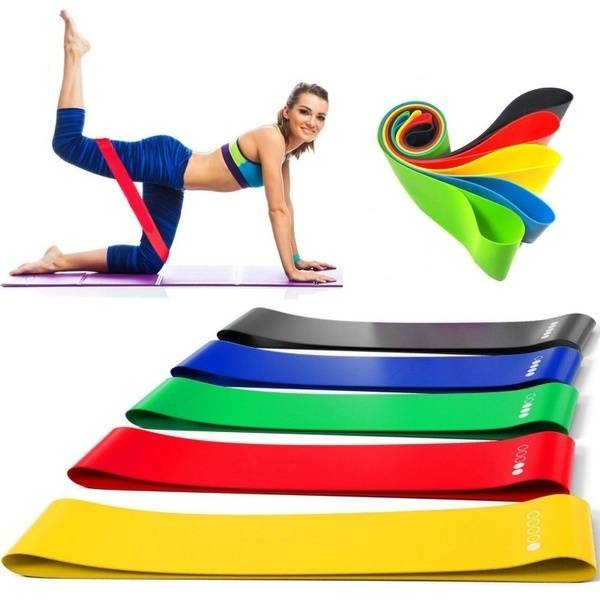 Mini Bandas - Conjunto de 5 Resistência Fitness