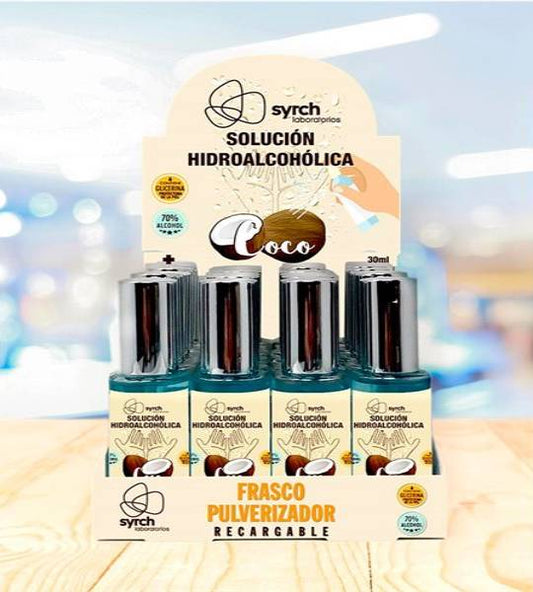 Spray Álcool Gel Hidroalcoólica de Aromas 30 ml