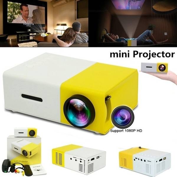 Mini-Micro Projetor Video Portatil YG-300