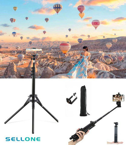 Tripé Selfie Stick para Smartphones e Câmaras