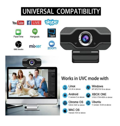 Webcam USB 2.0 com Microfone