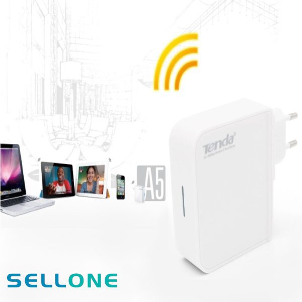 Router/extensor Wi-Fi portátil Tenda A5 150Mpbs