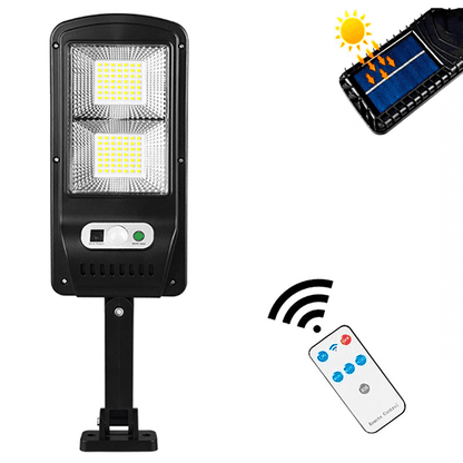 Lâmpada Solar de Rua 108 Leds com Sensor de Movimento e Comando