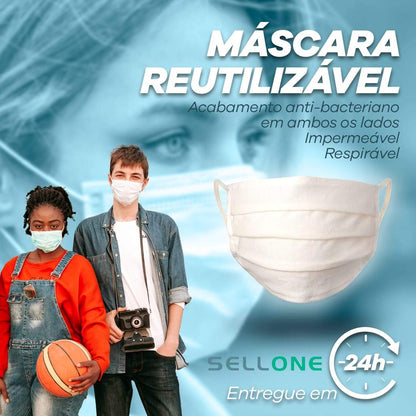 Máscara Reutilizável Certificada 25 Lavagens