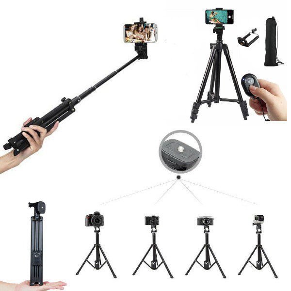 Tripé Selfie Stick para Smartphones e Câmaras