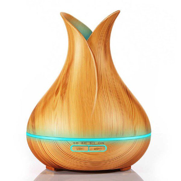 Humidificador e difusor de aromas 7 cores com comando Tulipa